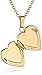 Amazon Essentials Children's 14k Yellow Gold-Filled Heart Locket Pendant Necklace, 15