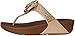FitFlop Women's Glitterosa Flip Flop, Gold, 7 M US