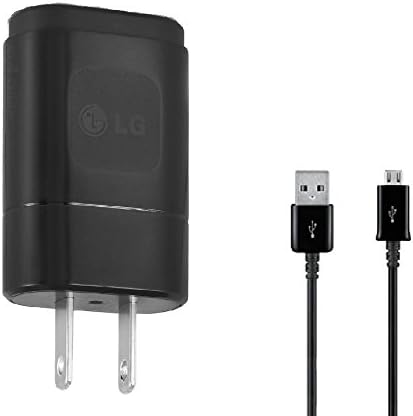 OEM Haier W716 Compact 1.8A Wall Charger with 3ft MicroUSB Charing and Data Cable! (Black / 110-240v)