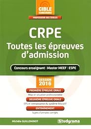 CRPE, toutes les épreuves d'admission