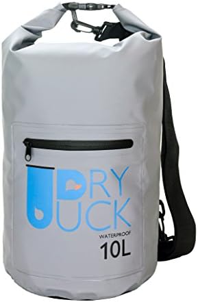 Marine Grade Waterproof Dry Bag - Protect Your Phone and Electronics While Kayaking - Excellent Camera Protection for Outdoors - Choose from 10L Roll Top with Shoulder Strap