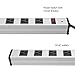20 Wide-Spaced Outlet Heavy Duty Metal Power Strip with 15ft Ultra Long Extension Cord, 15A/125V/1875W, Overload Protective Switch, ETL Listed, Silver