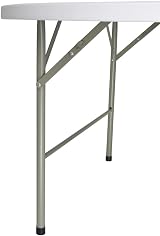 Bolero 5Ft Round Folding Table Commercial Restaurant Bar Cafe HDPE Steel Frame view 6