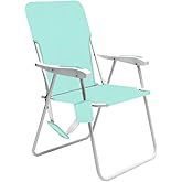 SUNNYFEEL Tall Folding Lawn Beach Chair Lightweight, Portable Sand Chair for Adults Heavy Duty 300 LBS with Cup Holders, Foldable Camping Lawn Chairs for Camp/Outdoor/Travel/Picnic/Concert/Sports