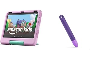 Amazon Fire HD 10 Kids Tablet Stylus Bundle â€” Bundle includes Amazon Fire HD 10 Kids tablet, 16GB, Pink & Stylus