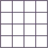 2.25" Squares x 16 Multi Cookie Cutter (9.3&rdquo;x9.3&rdquo;)