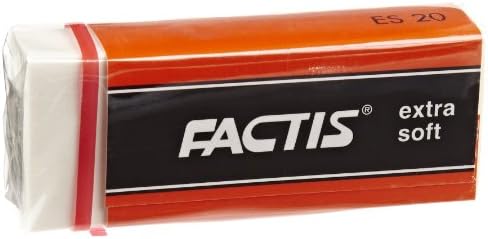 FACTISExtra Soft Magic Erasers - 2 1/4 x 15/16 x 1/2 inches - Pack of 20 - White