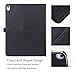 Procase iPad Pro 11 Case 2018, Vintage Stand Folio Cover Protective Case for iPad Pro 11 Inch 2018 Release, Support Apple Pencil Charging -Black
