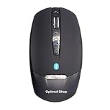 Optimal Shop Bluetooth V3.0 mouse 1600 DPI for Tablet PC for Intelligent mobile phone for android for windows Bluetooth wireless mouse Black