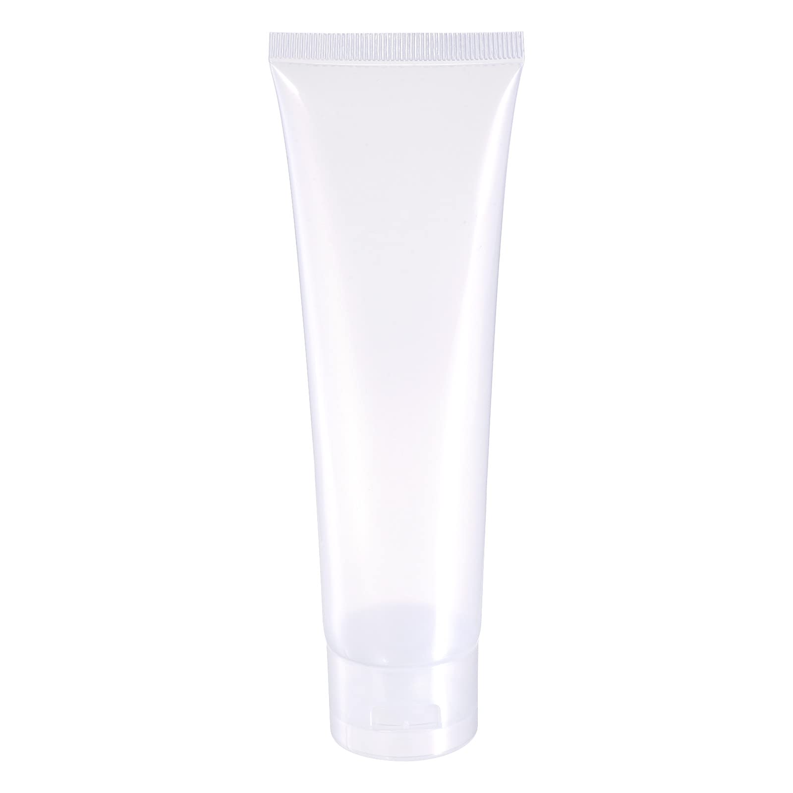 PATIKIL 100ml Squeeze Tube, 1 Pack Empty Cosmetic Tubes Plastic with Flip Lid for Travel Household, Clear