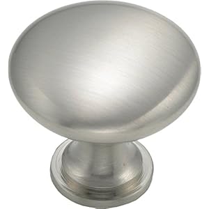 Cabinet Round Knob 1-1/4-inch Diameter 1-1/4-inch Diameter, Satin Nickel (1)
