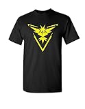 Uink Pokemon Go Team Instinct Men's Funny T-shirt Black S
