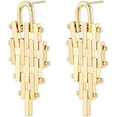 Dangle Earrings Metal Mesh Earrings Stud Earrings Fashion Jewelry Best Gift for Women and Girls