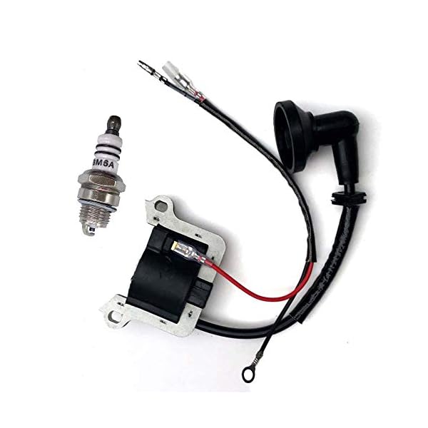 Zündung Zündspule mit Zündkerze für Fuxtec Timbertech Rotfuchs Tarus Mc Dillen BC52 BC520 KS5200 KS5800 RS5200 RS5800…