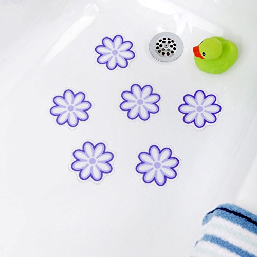 Bath Tub Antislip Discs Non Skid Adhesive Shower Stickers Appliques Treads (Clear) B00S9Z3XRU