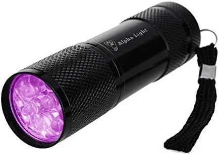 Alpha Light UV Flashlight Blacklight - Ultraviolet LED Flashlight - Pets Urine and Stains Detector