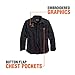 Harley-Davidson Official Men's Over-Dyed Plaid Slim Fit Shirt, Plaid/Black