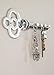 Comfify Decorative Wall Mounted Key Holder - Multiple Key Hooks Rack for Entryway - Hand Cast Aluminum Key Shaped - Modern Theme - Polished Finish - with Screws and Anchors