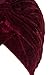 PERSUN Women Wine Red Velvet Turban Hat