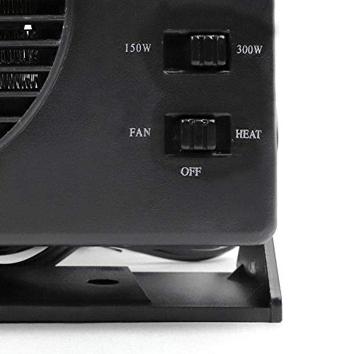 JXHD 12V Car Fan Heater/Windshield Snow Defogger Defroster Winter Cars,300W