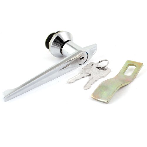 uxcell Recessed Rotary Handle File Cupboard Cabinet Metal Door Lock w 2 Keys