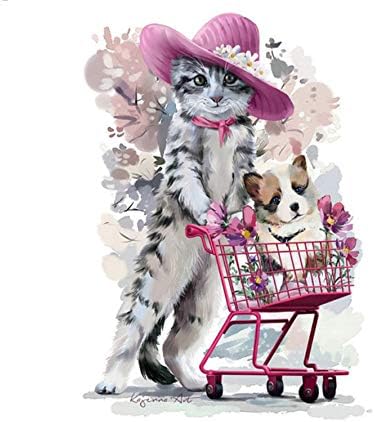 5d Diamant Peinture Caricature Plein Carre Diamant Broderie Point De Croix Mosaique Decor De Peinture 40x50cm Amazon Fr Cuisine Maison