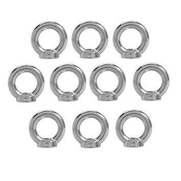 10 Stück Ringmuttern Edelstahl A4 M8 ähnlich DIN 582 Zurroese Bügelmutter gegossene Form Ringschraube