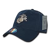UNITED STATES US MARINES NAVY BLUE POLO STYLE BASEBALL CAP CAPS HAT HATS