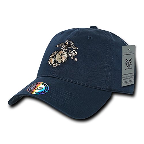 UNITED STATES US MARINES NAVY BLUE POLO STYLE BASEBALL CAP CAPS HAT HATS