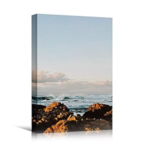 signwin Canvas Wall Art Rocky Seas I Beach...