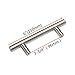 Gobrico 10 Pack 3-3/4 Inch Hole Centers Kitchen Cabinet Handles Brushed Nickel Cabinet Pulls Stainless Steel T Bar Dresser Handles and Knobs for Hardware-6 Inch Overall Length