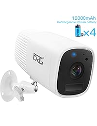 Wireless Security Camera HD 1080P Outdoor Indoor Assistant -Two Way Audio Talk WiFi Camera, PIR Motion Sensor IR Night Vision Detection, Build in SD Card Slot White