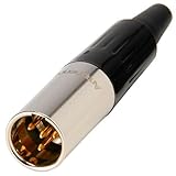 Amphenol AG4M 4-Pin Mini XLR Male Cable Connector