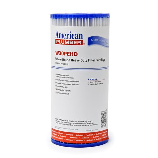 Photo 1 of (Package Of 6) American Plumber W30PEHD Pleated Polyester Water Filters