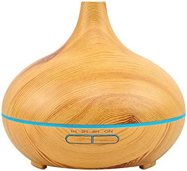 300ml Wood Grain Cool Mist Humidifier Ultrasonic Aroma Essential Oil Diffuser Office Home Bedroom Living Room Study Yoga Spa