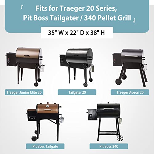 SHINESTAR Durable Grill Cover for Pit Boss Tailgater / 340, Traeger