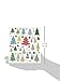 Tattoo King SK129MC-1272 Multicolored Sticker, Glitter Christmas Trees