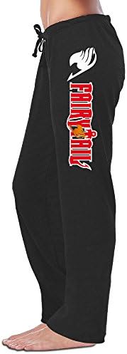 Umison Fairy Anime Symbol Tail Women Sport Gym Pants Black L