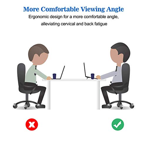 Laptop Computer Holder Desk Stand, Laptop Notebook Tablet Computer Stand for Desk Notebook Tablet Compatible with MacBook Pro, MacBook, MacBook Air, Tablets-Black - Thumbnail 5