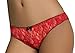 Cruiize 3 Pack Womens Splice Sexy Lace Crotchless G-String Panty
