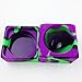XXL Silicone Stackable Container Wax Oil Jar 60ML (black/Purple/Green)