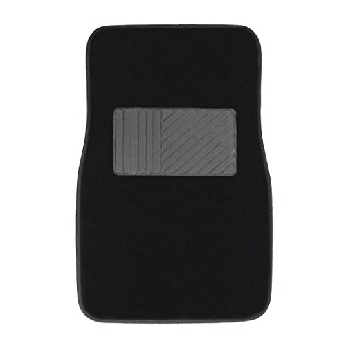 Copap 4pcs Full Set Carpet Floor Mats Universal Fit Mat for Car SUV, Van & Trucks - Front & Rear Driver & Passenger Seat ( Black ) - Thumbnail 2