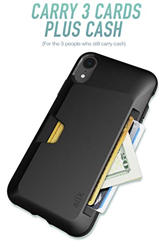 Smartish iPhone XR Wallet Case - Wallet Slayer Vol. 1 [Slim + Protective] Credit Card Holder for Apple iPhone 10R (Silk) - Black Tie Affair - Thumbnail 2