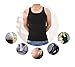 Men's Compression Shirt - Tummy Slimming Body Shapers- Abdomen/Waist/Belly Fat Compressions Vest- Elastic Shapewear for Men- Fit Body Tank for Weight Loss, Yoga, Running, Workout - Black, L