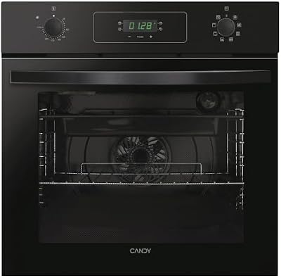 Idea FIDCP N615 L, Forno multifunzione, 65 l, 1 vassoio e 1 griglia, ventola radiale, pulizia acquativa, convezione + ventilatore, 8 funzioni, comandi Push&Pull, doppia porta in vetro, nero