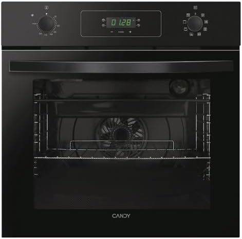Idea FIDCP N615 L, Multifunktions-Ofen, 65 l, 2400 W, 1 Tablett und 1 Gitter, Radialventilator, Aqua-Reinigung, 8 Funktionen, Push-& Pull-Bedienelemente, doppelte Glastür, Schwarz