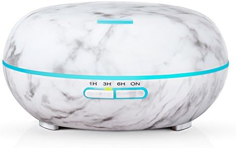 OSORD Aromatherapy Essential Oil Diffuser, White Marble 200ml Ultrasonic Cool Mist Humidifier Diffusers for Essential Oils, Christmas Birthday Wedding Gifts for Women&amp;Men