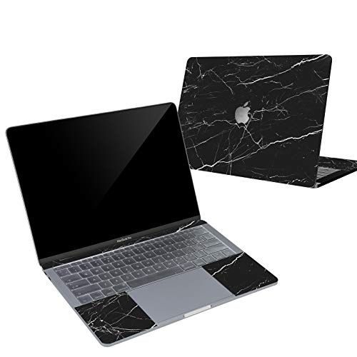 Digi-Tatoo 4-in-1 MacBook Skin Decal Sticker Compatible with Apple MacBook Pro 13 Inch w/Touch Bar (Model A1706/A1989), Full Body Protective, Removable and Anti-Scratch, Black Marble - Thumbnail 6