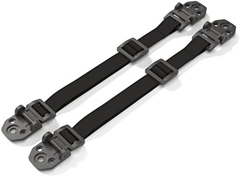 Anti Tip Furniture Kit - Furniture Anchors for Baby Proofing - Earthquake Straps - TV Safety Straps - Easy Install - Enhanced Instructions (2 Pack Black) by AMG Home