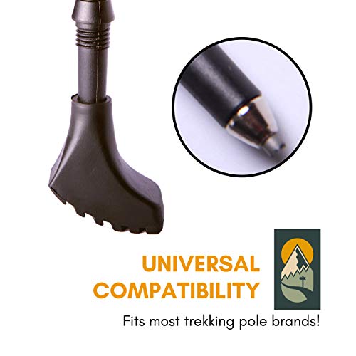 Hiker Hunger Extra Durable Rubber Feet Replacement Trekking, Hiking